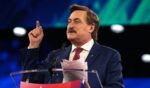 MyPillow CEO Mike Lindell speaks at the Conservative Political Action Conference at the Gaylord National Resort Hotel And Convention Center on Feb. 21, 2025, in Oxon Hill, Maryland.