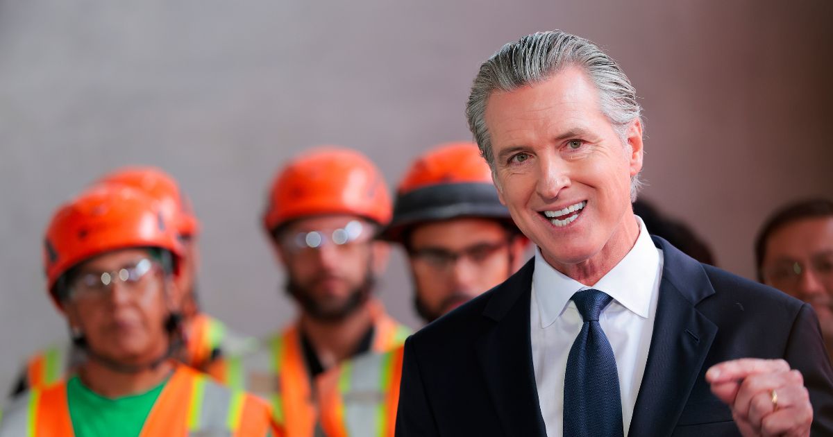 California Gov. Gavin Newsom speaks at a press conference and bill signing on July 13, 2026, in Oakland, California.