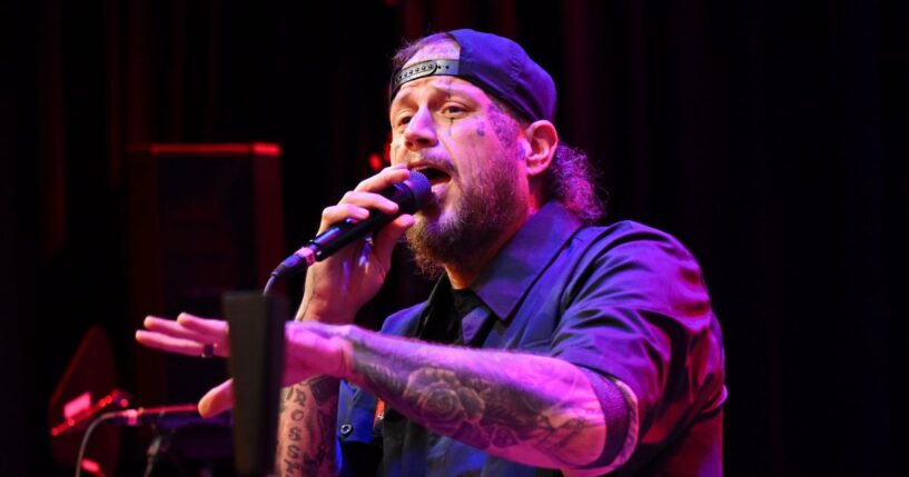 Jelly Roll performs onstage during SiriusXM The Highway's Music Row Happy Hour: CMA Fest Edition at Chief's on Broadway on June 4, 2026, in Nashville, Tennessee.
