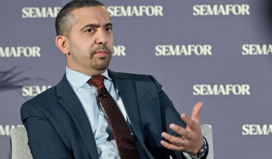 Mehdi Hasan speaks onstage at Semafor’s Innovating to Restore Trust in News: A National Summit at Gallup Great Hall on Feb. 27, 2025, in Washington, D.C.
