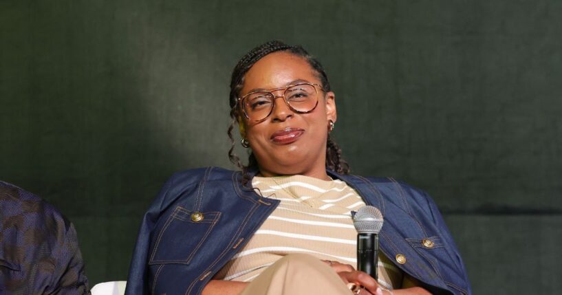 LaMonica McIver speaks on the Global Black Economic Forum Stage during the 2026 ESSENCE Festival of Culture® presented by Coca-Cola® at Ernest N. Morial Convention Center on July 4, 2026, in New Orleans, Louisiana.