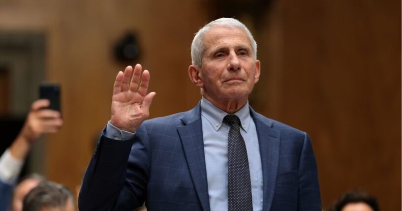 Former director of the National Institute of Allergy and Infectious Diseases Anthony Fauci is sworn in before testifying to Senate Homeland Security and Governmental Affairs Committee hearing on July 29, 2026, in Washington, D.C.