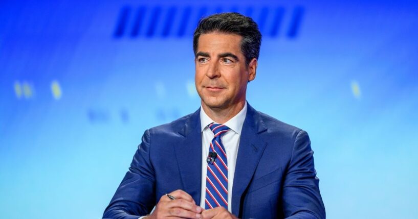 Jesse Watters listens as Vice President J.D. Vance discusses his book