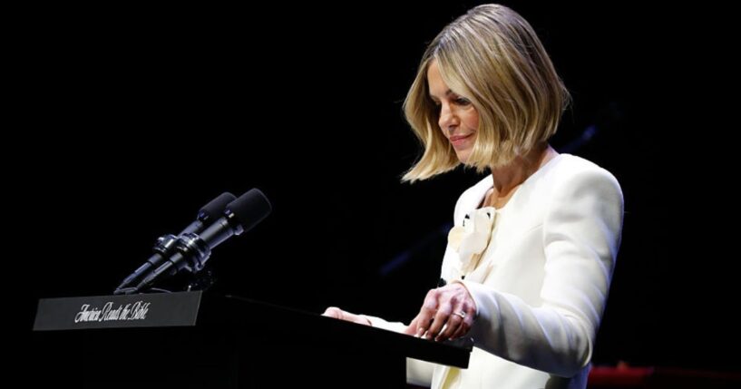 Candace Cameron Bure, seen in an April photo, explained in a recent podcast how God brought her encouragement after she received devastating criticism from strangers.