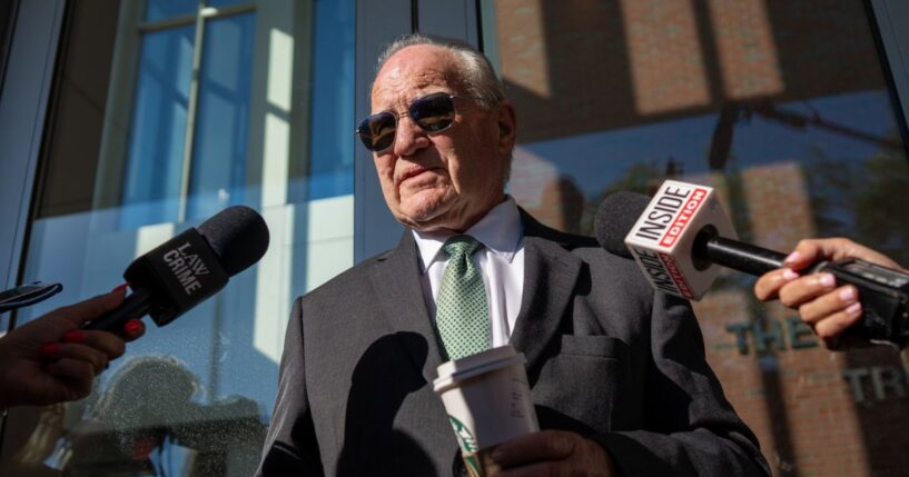 Defense attorney Kevin Reddington, who represents Lindsay Clancy, answers questions from the media Wednesday in Plymouth, Massachusetts.