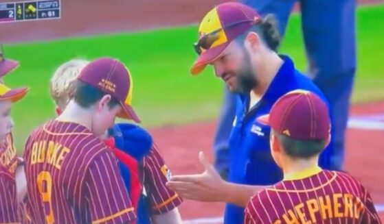 One person called it, "the greatest Little League mound visit of all time!"