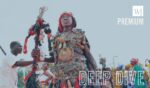 A Yoruba warrior displays his magical power during the Olojo festival at Ile-Ife, Osun State, Nigeria.