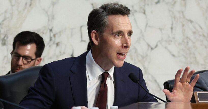 Missouri Republican Senator Josh Hawley speaks at a committee hearing on July 15, 2026 in Washington, D.C.