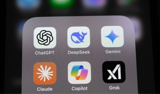 Artificial intelligence apps are displayed on a phone user interface.