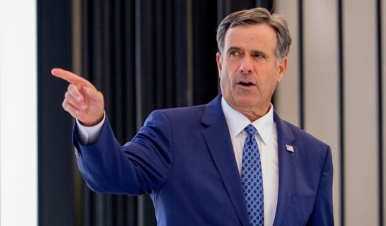 CIA Director John Ratcliffe, seen in a July photo, made an unannounced visit to Moscow earlier this week