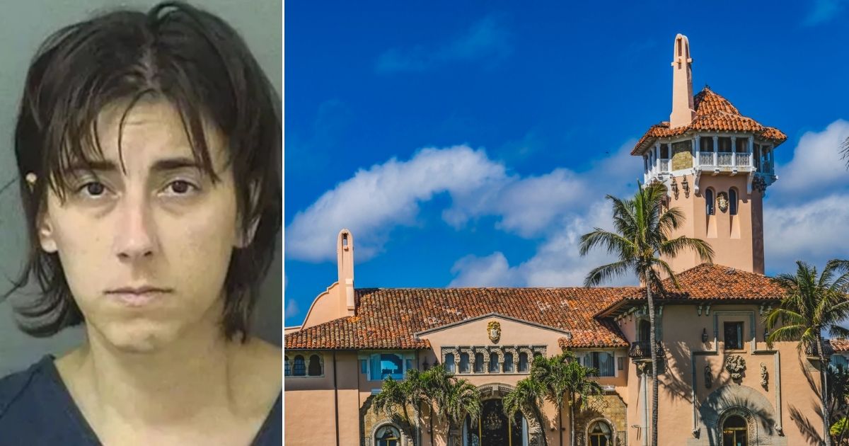 Police said Alexa Scharf was arrested after driving through a Secret Service checkpoint near President Donald Trump's Mar-a-Lago residence in Palm Beach Florida.
