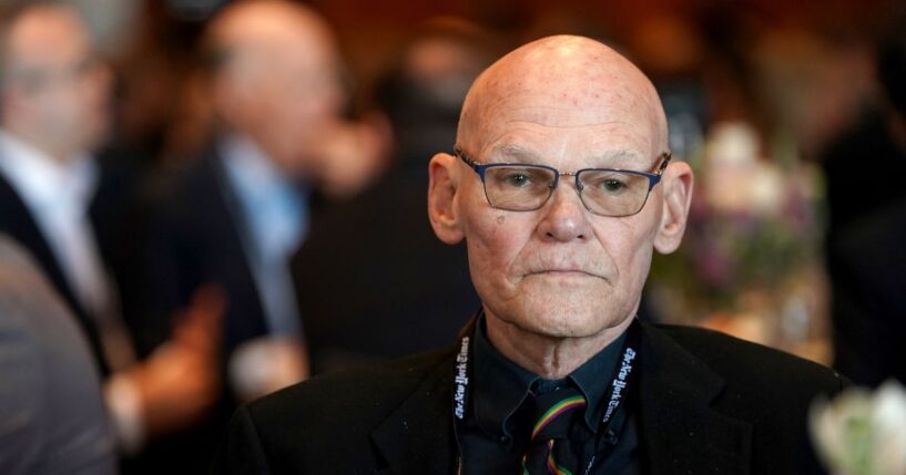 Democratic Party strategist James Carville attends The New York Times DealBook Summit 2025 at Jazz at Lincoln Center in New York City on Dec. 3, 2025.