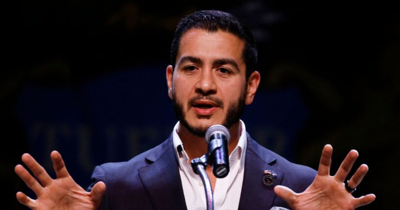 Michigan Democratic Senate candidate Abdul El-Sayed speaks to supporters at an event at The Majestic Theatre in Detroit, Michigan, on Aug. 4, 2026.