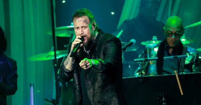 Jelly Roll performs onstage at a pre-show for the 68th Grammy Awards in Beverly Hills, California, on Jan. 31, 2026.