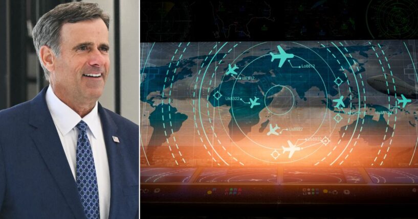 The U.S. reportedly alerted Ukraine about CIA Director John Ratcliffe, left, visiting Russia and asked them to refrain from attacking.