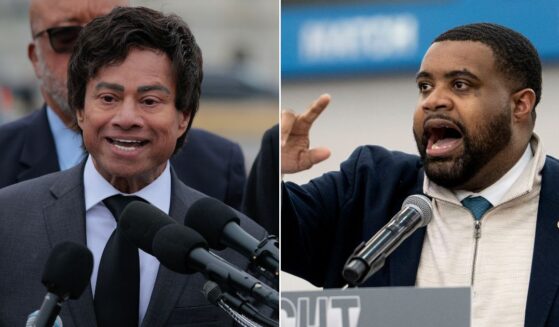 Incumbent leftist Democratic Rep. Shri Thanedar of Michigan, left, was defeated in Tuesday's primary by an even farther-left candidate, Donavan McKinney.