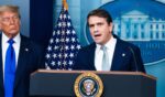 Then-Deputy Attorney General Todd Blanche is seen at a news briefing with President Donald Trump in June 2025 at the White House.
