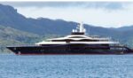 Mark Zuckerberg's yacht "The Launchpad" is seen on Dec. 19, 2024, in Raiatea, French Polynesia.