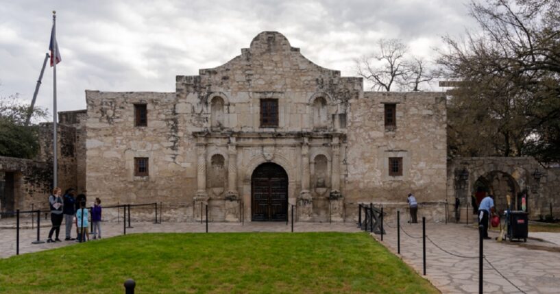 The historic Alamo mission and fortress in San Antonio is pictured in a 2022 file photo.
