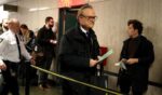 MS NOW anchor Lawrence O'Donnell, pictured in a Jan. 10, 2025 file photo outside the sentencing hearing of then-President-elect Donald Trump in a New York City courtroom.