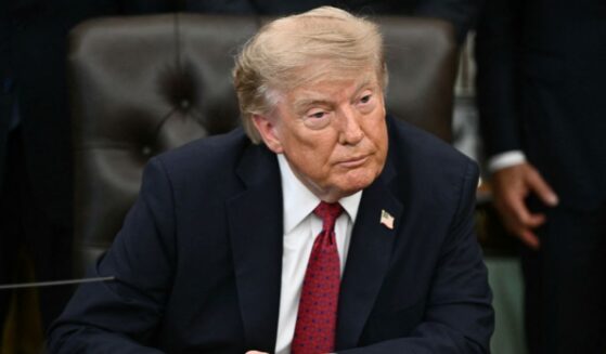 President Donald Trump looks on during an announcement on healthcare affordability in the Oval Office of the White House in Washington, D.C., on Aug. 31, 2026.