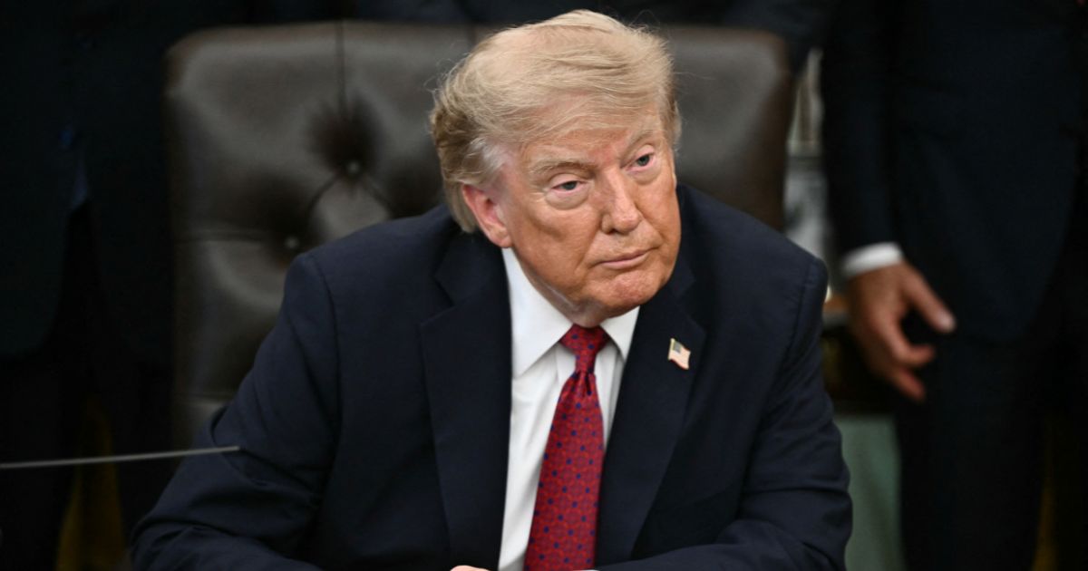 President Donald Trump looks on during an announcement on healthcare affordability in the Oval Office of the White House in Washington, D.C., on Aug. 31, 2026.