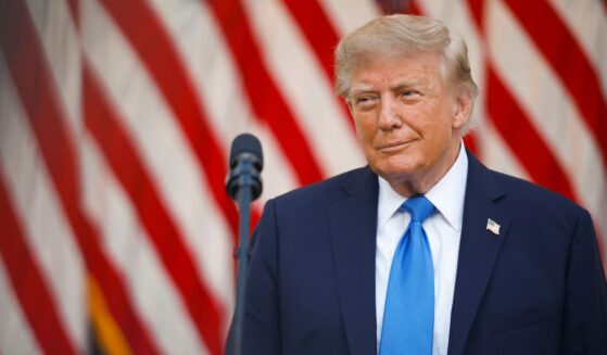 President Donald Trump arrives to host a dinner in the Rose Garden at the White House on Sept. 2, 2026, in Washington, D.C.