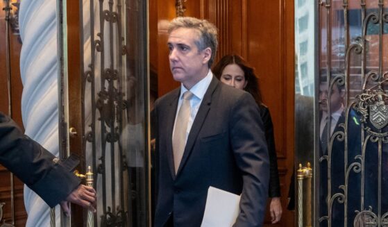 Michael Cohen, former personal lawyer to President Donald Trump, leaves his apartment building on his way to Manhattan Criminal Court on May 16, 2024, in New York City.
