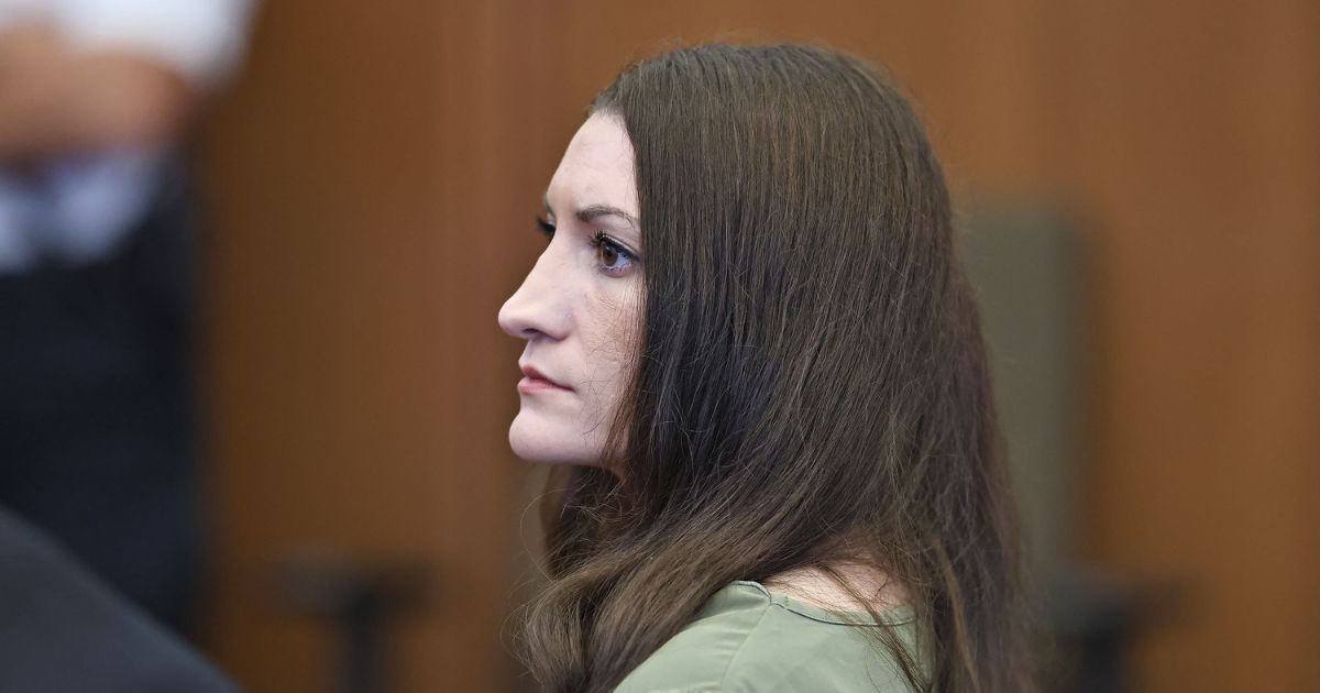 Lindsay Clancy looks on as jurors enter the courtroom during Clancy's murder trial at the Plymouth County Superior Court in Plymouth, Massachusetts, on Sept. 4, 2026.