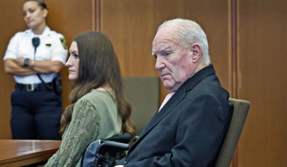 Kevin Reddington, defense attorney for Lindsay Clancy, and Lindsay Clancy look on as Judge William Sullivan instructs the jury to continue deliberating, during Lindsay Clancy's murder trial at the Plymouth County Superior Court in Plymouth, Massachusetts, on Sept. 4, 2026.
