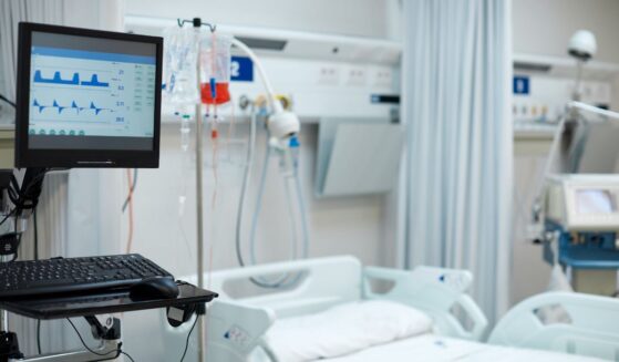 A hospital room.