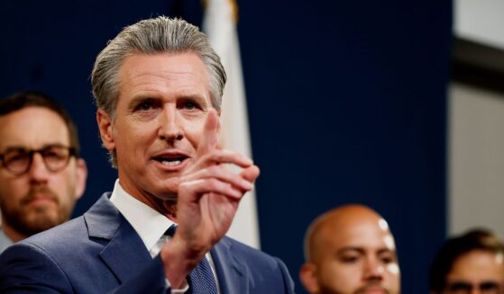 California Gov. Gavin Newsom holds a bill signing event related to redrawing the state’s congressional maps on Aug. 21, 2025, in Sacramento, California.