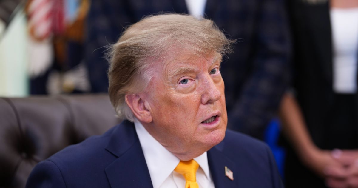 President Donald Trump speaks during an agriculture event in the Oval Office of the White House on Sept. 4, 2026, in Washington, D.C.