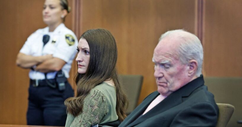 Defendant Lindsay Clancy and her attorney Kevin Reddington listen as the judge declares a mistrial at the conclusion of Clancy's murder trial at the Plymouth County Superior Court in Plymouth, Massachusetts, on Sept. 4, 2026.