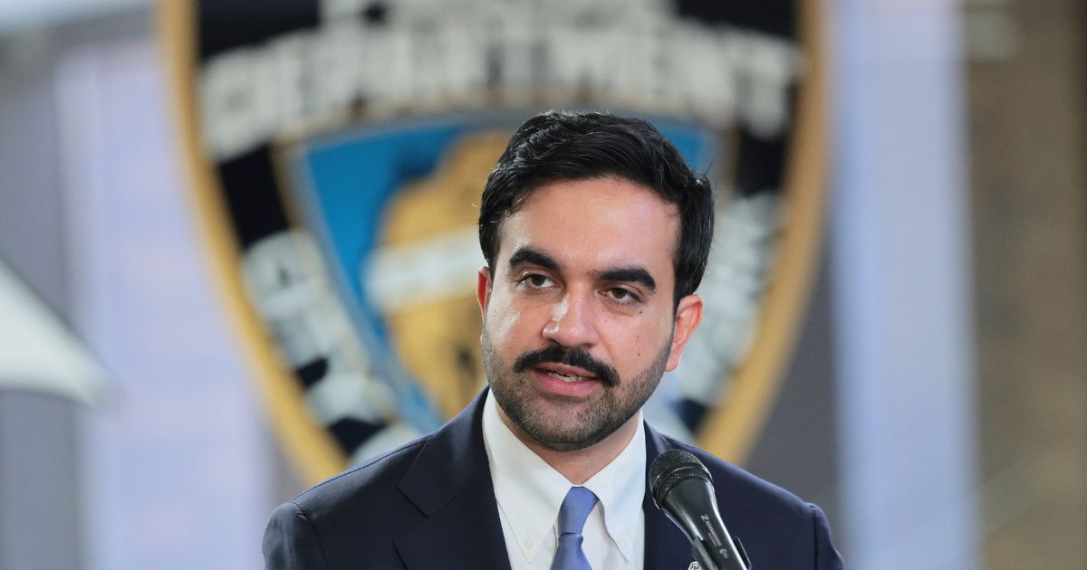 New York City Mayor Zohran Mamdani speaks during an unveiling ceremony for a new 9/11 Memorial Wall at One Police Plaza on Sept. 9, 2026, in New York City.