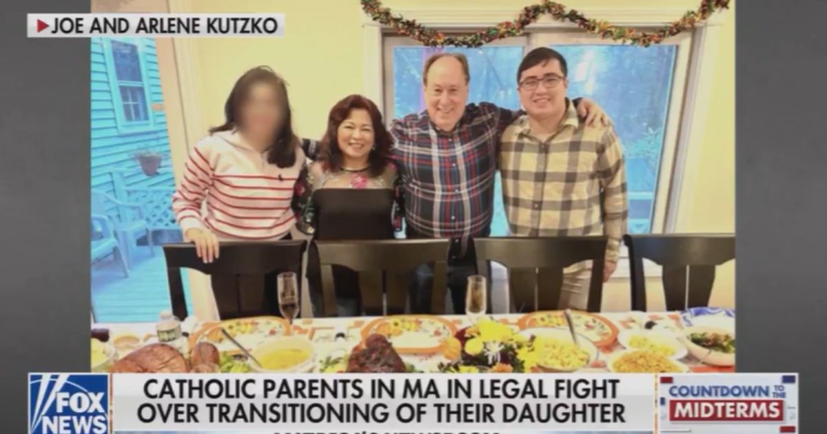 Joseph and Arline Kutzko had their minor daughter taken by the state of Massachusetts for refusing to socially transition her, according to a report from Fox News shared on Sept. 14, 2026.