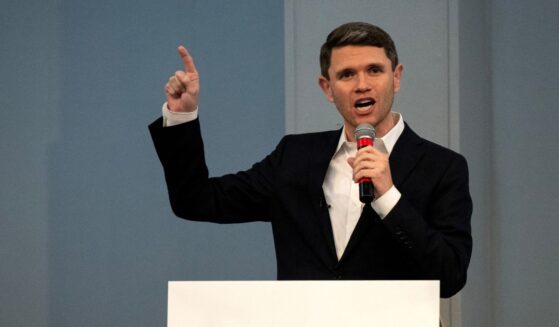 Democratic candidate for U.S. Senate James Talarico speaks during a rally in Houston, Texas, on Sept. 13, 2026.