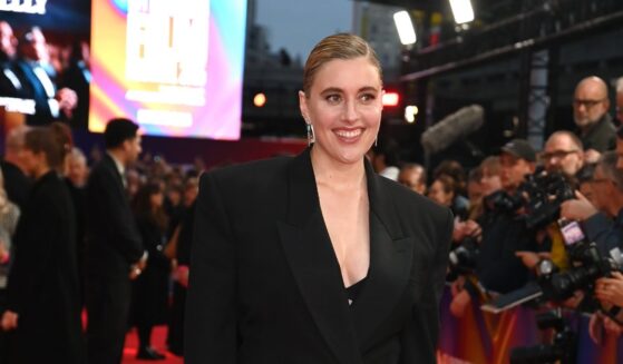 Greta Gerwig attends the Headline Gala screening of "Jay Kelly" during the 69th BFI London Film Festival at The Royal Festival Hall on Oct. 10, 2025, in London, England.