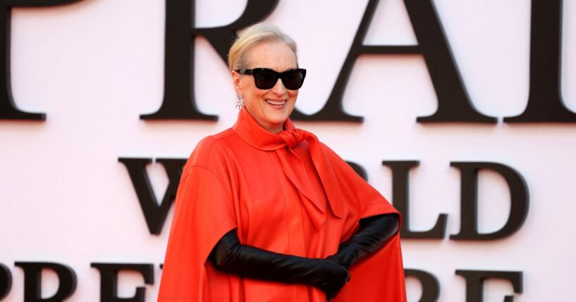 Meryl Streep attends the world premiere of 