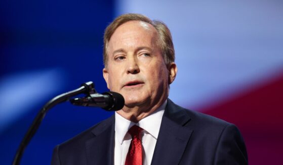 Texas Republican Senate candidate, Texas Attorney General Ken Paxton, speaks on stage on the first day of the 2026 Republican National Convention at the American Airlines Center on Sept. 9, 2026, in Dallas, Texas.