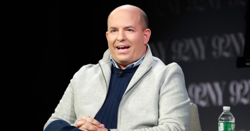 Brian Stelter talks about his new book "Network of Lies" at 92NY on Nov. 14, 2023, in New York City.