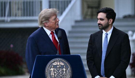 President Donald Trump speaks with New York City Mayor Zohran Mamdani during a press conference at Gracie Mansion in New York, on Sept. 21, 2026.