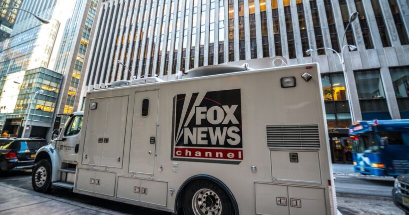 A Fox News Channel truck parked in New York City on Jan. 24, 2014.