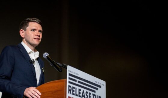 Texas Democratic Senate candidate James Talarico speaks during an event at the Epstein Memorial Reading room on Sept. 10, 2026, in Dallas, Texas.