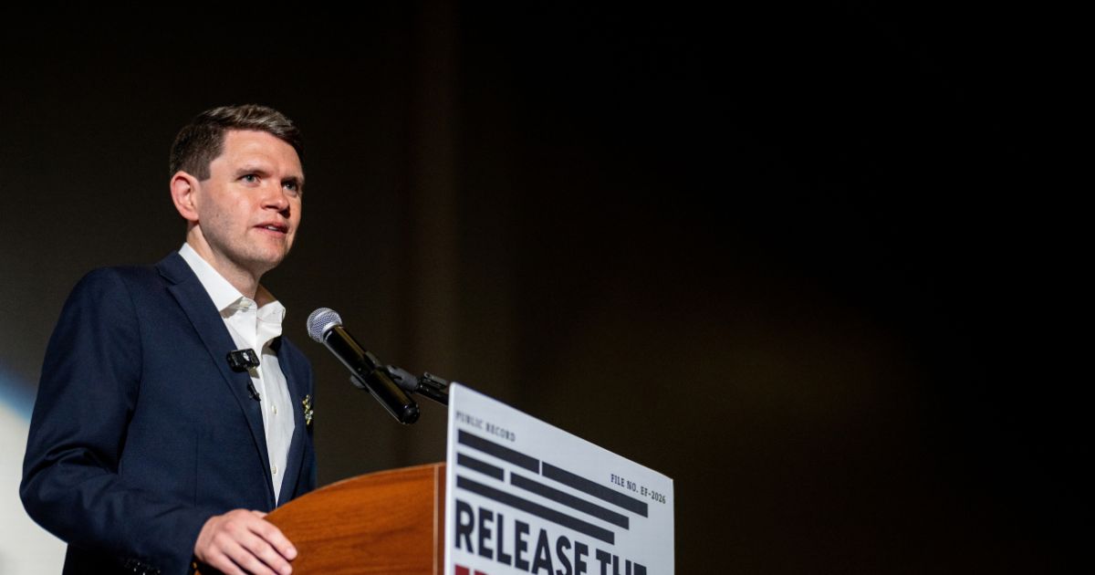 Texas Democratic Senate candidate James Talarico speaks during an event at the Epstein Memorial Reading room on Sept. 10, 2026, in Dallas, Texas.