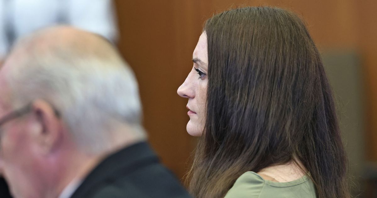 Kevin Reddington, defense attorney for Lindsay Clancy, and Lindsay Clancy look on after the jury remained deadlocked and the judge indicated he will declare a mistrial, during Clancy's murder trial at the Plymouth County Superior Court in Plymouth, Massachusetts, on Sept. 4, 2026.