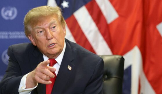 President Donald Trump gestures during a meeting with British Prime Minister Andy Burnham on the sidelines of the 81st United Nations General Assembly on Sept. 22, 2026, in New York City.