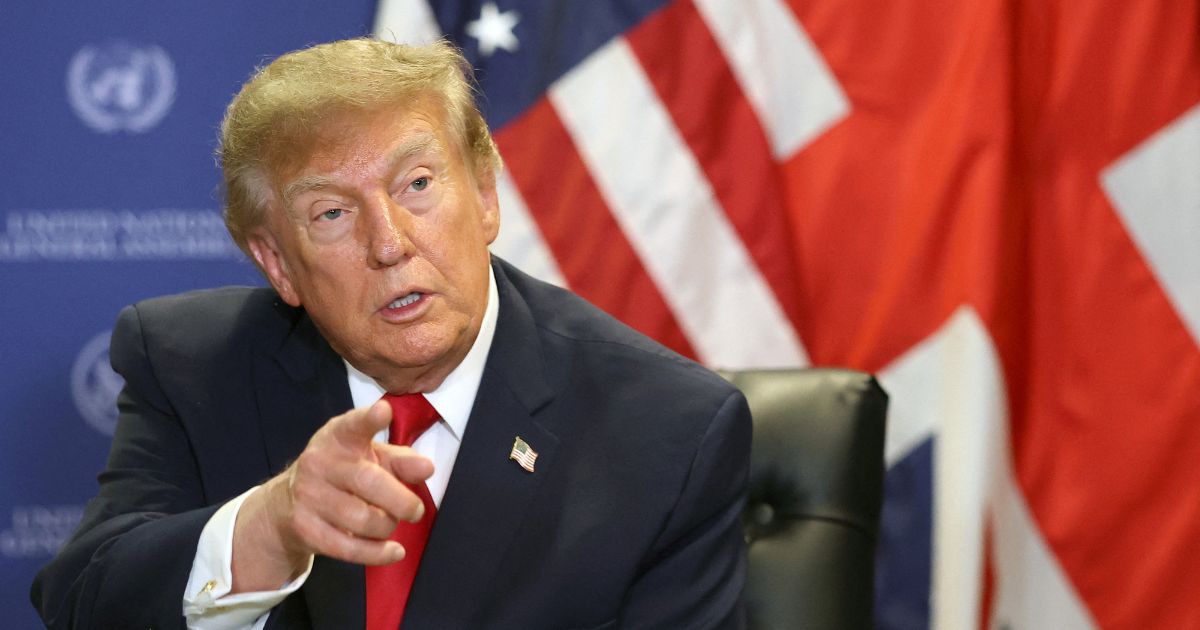 President Donald Trump gestures during a meeting with British Prime Minister Andy Burnham on the sidelines of the 81st United Nations General Assembly on Sept. 22, 2026, in New York City.