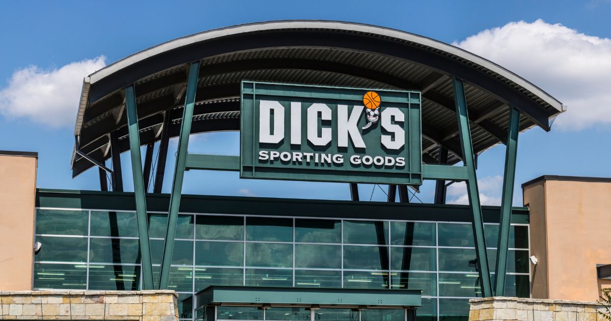 A Dick's Sporting Goods retail location in Indianapolis, Indiana.