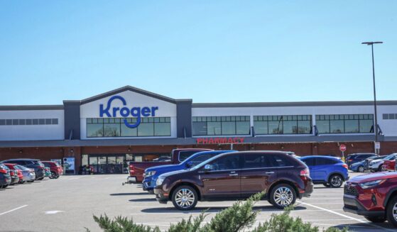 A view of Kroger grocery store in New Albany, Indiana, on March 22, 2025.